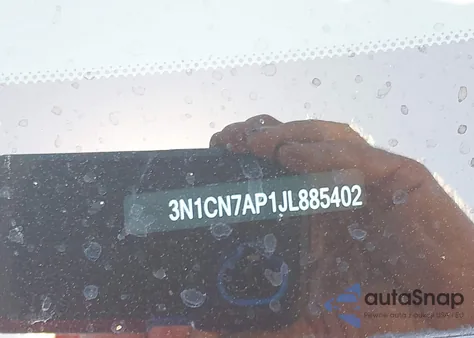 2018 Nissan Versa 1.6 Sv из США, поврежденный, VIN 3N1CN7AP1JL885402